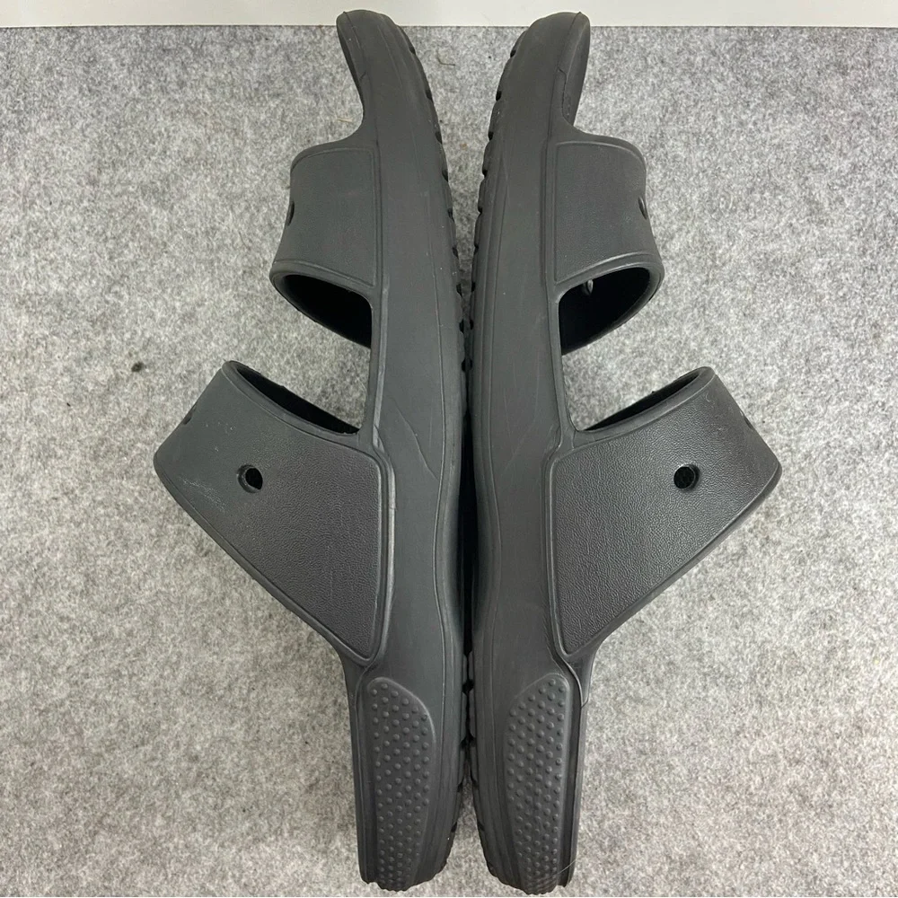 CROCS Men’s Classic Slides in Black Size 10 - Picture 4 of 6